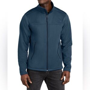 NORTH FACE logo ridgewall soft shell jacket blue size L